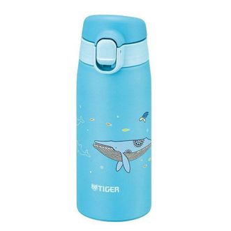 虎牌/Tiger  不锈钢真空保温杯 便携易清洗  弹盖开启 MCT-A035-鲸鱼