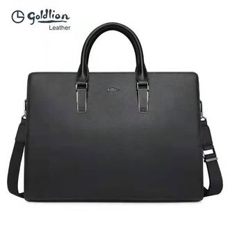 金利来/Goldlion  商务公文包大容量通勤出差高档男包手提斜挎电脑包
