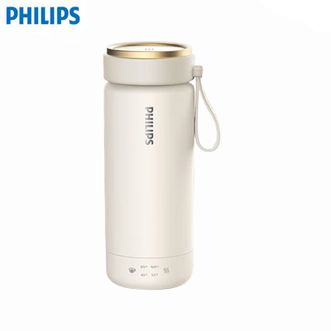 飞利浦/Philips  烧水杯AWP2779【云雾杏】保温杯加热水杯壶迷你便携式旅行出差恒温杯男女士商务礼品350ml
