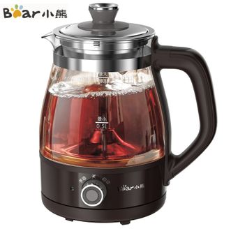 小熊/Bear  煮茶器 旋钮式喷淋养生壶自动手动开关热水壶可拆滤网烧水壶