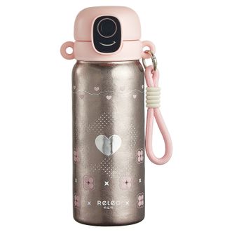 物生物  米可派指纹钛杯学生保温杯600ml（无杯套）
