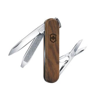 维氏（VICTORINOX）  瑞士军刀原木典范5项功能水果刀多功能刀折叠刀具-胡桃木 0.6221.63