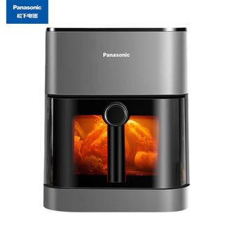 松下/Panasonic  空气炸锅可视窗口5L大容量家用多功能轻油电炸锅薯条机电炸篮预菜单