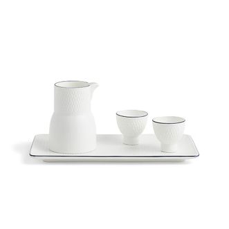 WEDGWOOD  蓝调几何白酒套装骨瓷白酒杯高颜值酒具套装家用酒壶分酒器1079488