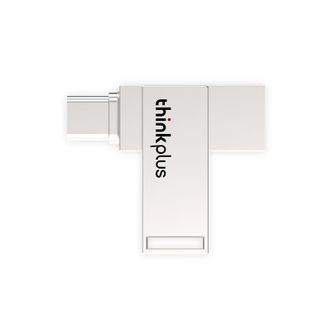 ThinkPlus  USB3.2&Type-C双接口大容量手机电脑两金属u盘商务办公优盘 MU90系列  32G/64G/128G/256G