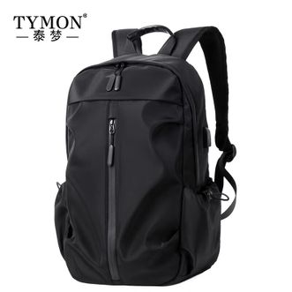 泰梦/TYMON  双肩包男士商务出差旅行包大学生笔记本运动休闲包TM-S1205 黑色
