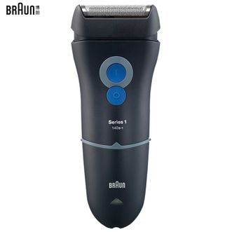 博朗（BRAUN）  电动剃须刀往复式刮胡刀 全身水洗单刀头男士充电胡须刀-1系140S深蓝色