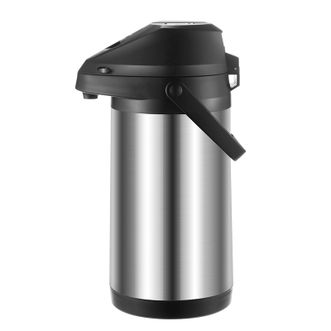 天喜 3000ml按压式气压壶不锈钢保温壶钢本色 TBB200-3000