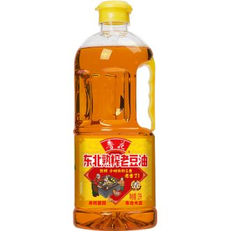 鲁花  东北熟榨老豆油2L*1食用油