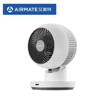 艾美特/Airmate  小巧迷你小风扇桌面扇 摇头轻音低噪整屋循环电风扇 语音直流款FA15-SRD200
