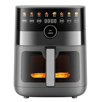 美的/Midea  空气炸锅2000W立体双热源匀烤智能旋钮触控多功能电炸锅 MF-KZC6584