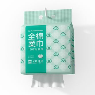 全棉时代  悬挂款棉柔洗脸巾200片*1包