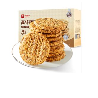 良品铺子   粗粮馍片黑麦烤馍片网红饼干粗粮饼干高纤饼干休闲饱腹零食 【饱腹扛饿】高纤粗粮饼干800g