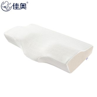 佳奥/Jago  蝶形记忆枕 慢回弹颈椎枕 成人记忆棉枕头芯 深睡眠酒店单人释压午休枕 竹炭磁布款