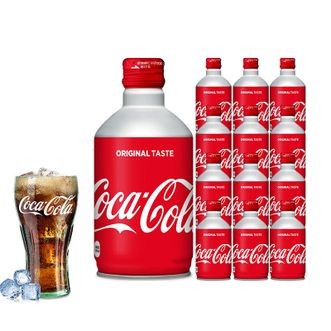 可口可乐  （Coca-Cola）子弹头汽水铝罐300ml*12罐