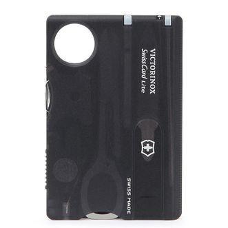 维氏（VICTORINOX）  瑞士军刀13项功能瑞士卡 0.7333.T3 透明黑