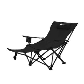 牧高笛（MOBIGARDEN）  乐享躺椅户外露营午休陪护折叠床带头枕折叠椅三挡可调节 NX23665040