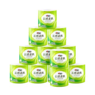 心相印  卷纸卫生纸有芯卷纸云感柔肤柔韧亲肤卫生纸4层110g*12卷