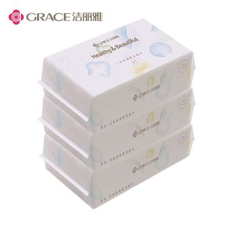 洁丽雅/Grace  一次性洗脸巾洁面巾绵柔巾湿巾家用美容毛巾卸妆擦脸巾【3包装*100片/包】