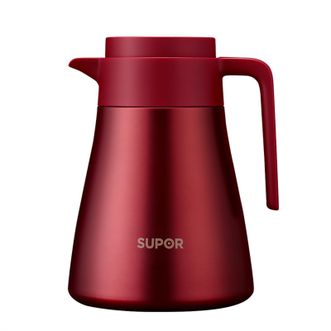 苏泊尔/Supor  家用保温壶304不锈钢暖壶 1.2L浆果红KC12HS50