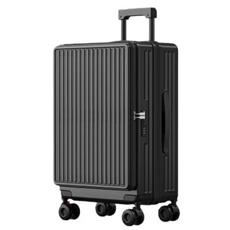 大嘴猴（Paul Frank）  合金顺畅抽拉杆箱 内部分区收纳 静音轮PF9020-黑 26吋