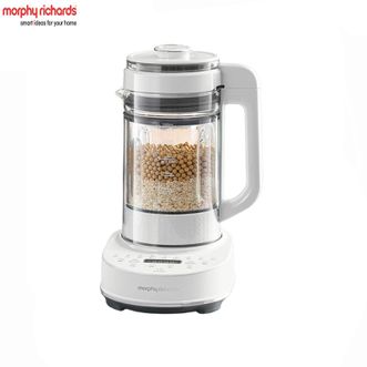 摩飞 /Morphy Richards  低音破壁机MR8202A【椰奶白】家用全自动豆浆机水豆分离免煮免泡料理机变频降噪预约保温大容量榨汁机【不锈钢内盖】