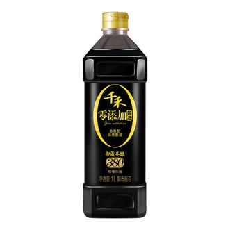 千禾 酱油 380天粮食酿造酱油 特级生抽 调味品 1L