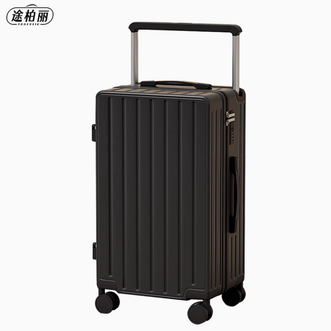 途柏丽/TOBERLIR  万向轮弹跳式一体拉杆箱时尚旅行箱T0225-24寸