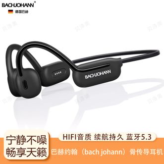 巴赫约翰/bachjohann  骨传导蓝牙耳机真无线游泳跑步运动健身骑行通话不入耳IPX8级防水自带32G内存 S110(升级款)黑色