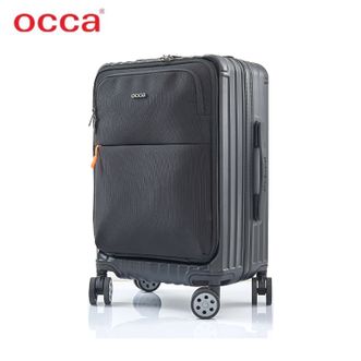 OCCA  拉杆箱20寸前开盖行李箱登机箱（可充电）