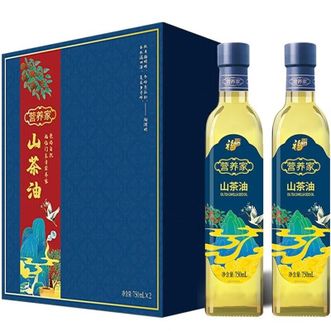 福临门  营养家山茶油750ml*2礼盒  送礼福利