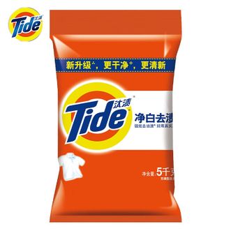 汰渍洗衣粉净白去渍5kg深层清洁去污不伤手不伤衣