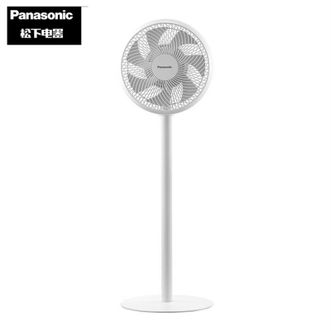 松下/Panasonic  家用落地空气循环扇 轻音节能 摇头台式台扇 智能语音 AI温感变速 负离子净化空气 F-CA2501C-W