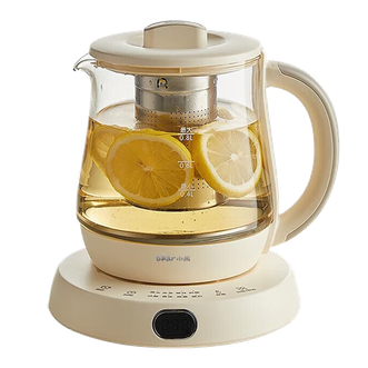 小熊/Bear  养生壶0.8L迷你花茶壶煮茶器保温恒温泡茶烧水壶小型玻璃电热水壶YSHD08L1