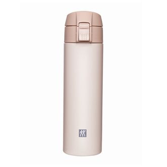 双立人（ZWILLING）  保温杯水杯杯子大容量茶杯男士女士礼物Nova弹盖杯节日送礼 450ml 粉色