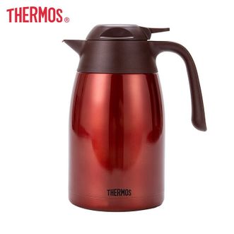 膳魔师(THERMOS)保温壶家用保温壶不锈钢1.5L容量宿舍便携大号热水壶THX-1500红色