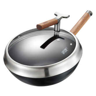 爱仕达/ASD  炒锅魔法钛铁0涂层不粘炒锅家用厨房无涂层炒菜铁锅 CF32T10A