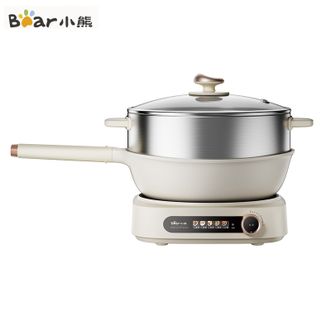 小熊/Bear  电炒锅 电火锅 电煮锅 家用电锅一体多功能锅蒸煮炒菜不粘电热锅可颠锅分体爆炒4L