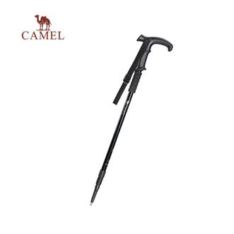 骆驼/Camel  登山杖 手杖 轻便伸缩折叠徒步爬山拐杖 入门款 铝合金-T型 (D42-1B )