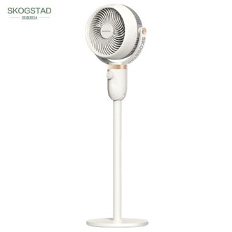 SKOGSTAD  空气循环扇电风扇 带香薰盒立式轻音落地扇涡轮换气扇夏天降温神器办公室宿舍卧室客厅家用电器大风力转页扇摇头扇电扇SKD-F0165白色