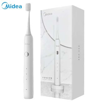 美的（Midea）电动牙刷  智能全自动防水感应式无线充电2刷头 MC-AJ0101