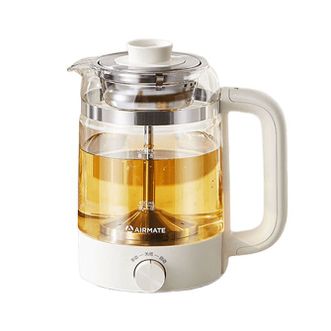 艾美特/Airmate  养生壶 煮茶器家用蒸汽煮茶壶烧水壶玻璃花茶壶 CSA1506W 1L大容量
