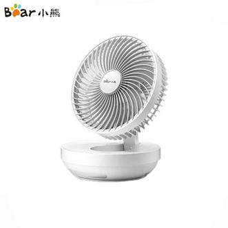 小熊/Bear  壁挂风扇DFS-T05H2 厨房风扇免打孔卫生间无线遥控电风扇小型家用台式循环扇桌面折叠小风扇