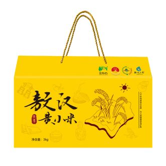 北纬45  赤峰敖汉黄小米礼盒3.0kg （500g*6块）