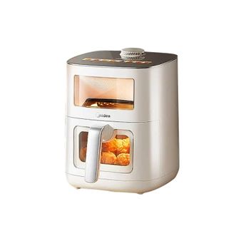 美的/Midea  空气炸锅 MF-KZC6521 双热源免翻面不粘涂层 薯条机 6.5L
