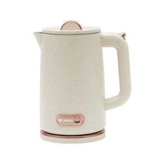 美菱/MELNG  保温电热水壶 304不锈钢水壶 双层防烫全钢无缝开水壶烧水壶 1800ML 白色 MH-LC1503