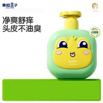 青蛙王子  儿童洗发水3-6-12岁 无硅油弱酸 温和无泪  缤纷果遇儿童柔净洗发露 宝宝专研洗发露 500ml （颜色随机）