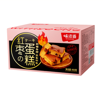 味滋源  早餐食品红枣蛋糕 400g*2箱