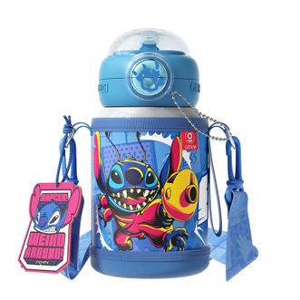 格沵/germ  史迪奇儿童保温杯吸管水杯幼儿园水壶 星球探险吸管水杯 星际银 550ml   GE-DS25AW-B146