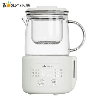 小熊/Bear  养生杯  迷你养生杯 0.4升小型分体式煮茶壶  煮茶器烧水壶电热水壶玻璃花茶壶 YSH-F04E1